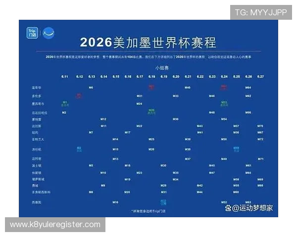 2026年世界杯赛程时间公布，完整比赛日程安排及重要赛事时间一览